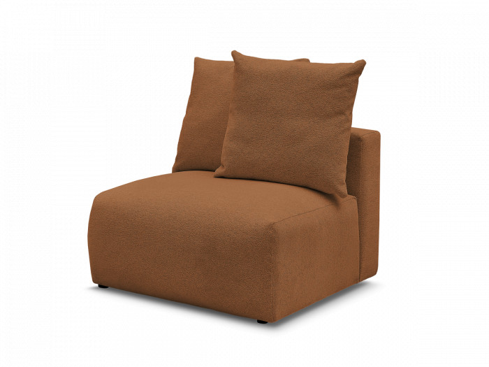 Chauffeuse 1 place sans accoudoir pour canapé modulable VOLTAIRE tissu chiné