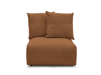 Chauffeuse 1 place sans accoudoir pour canapé modulable VOLTAIRE tissu chiné