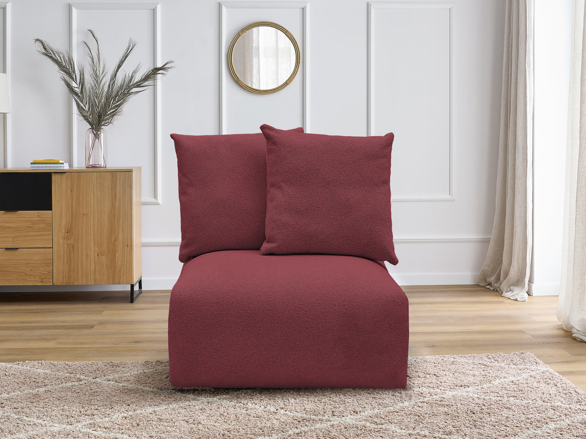Chauffeuse 1 place sans accoudoir pour canapé modulable VOLTAIRE tissu chiné
