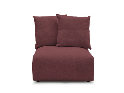 Chauffeuse 1 place sans accoudoir pour canapé modulable VOLTAIRE tissu chiné