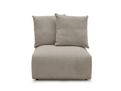 Chauffeuse 1 place sans accoudoir pour canapé modulable VOLTAIRE tissu chiné
