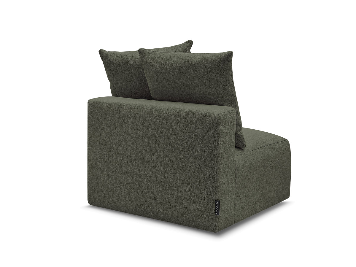 Chauffeuse 1 place sans accoudoir pour canapé modulable VOLTAIRE tissu chiné