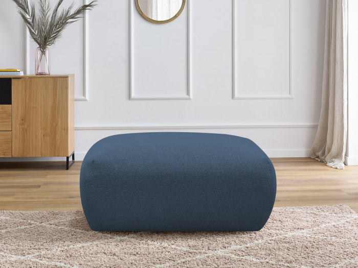 Pouf carré VOLTAIRE tissu chiné