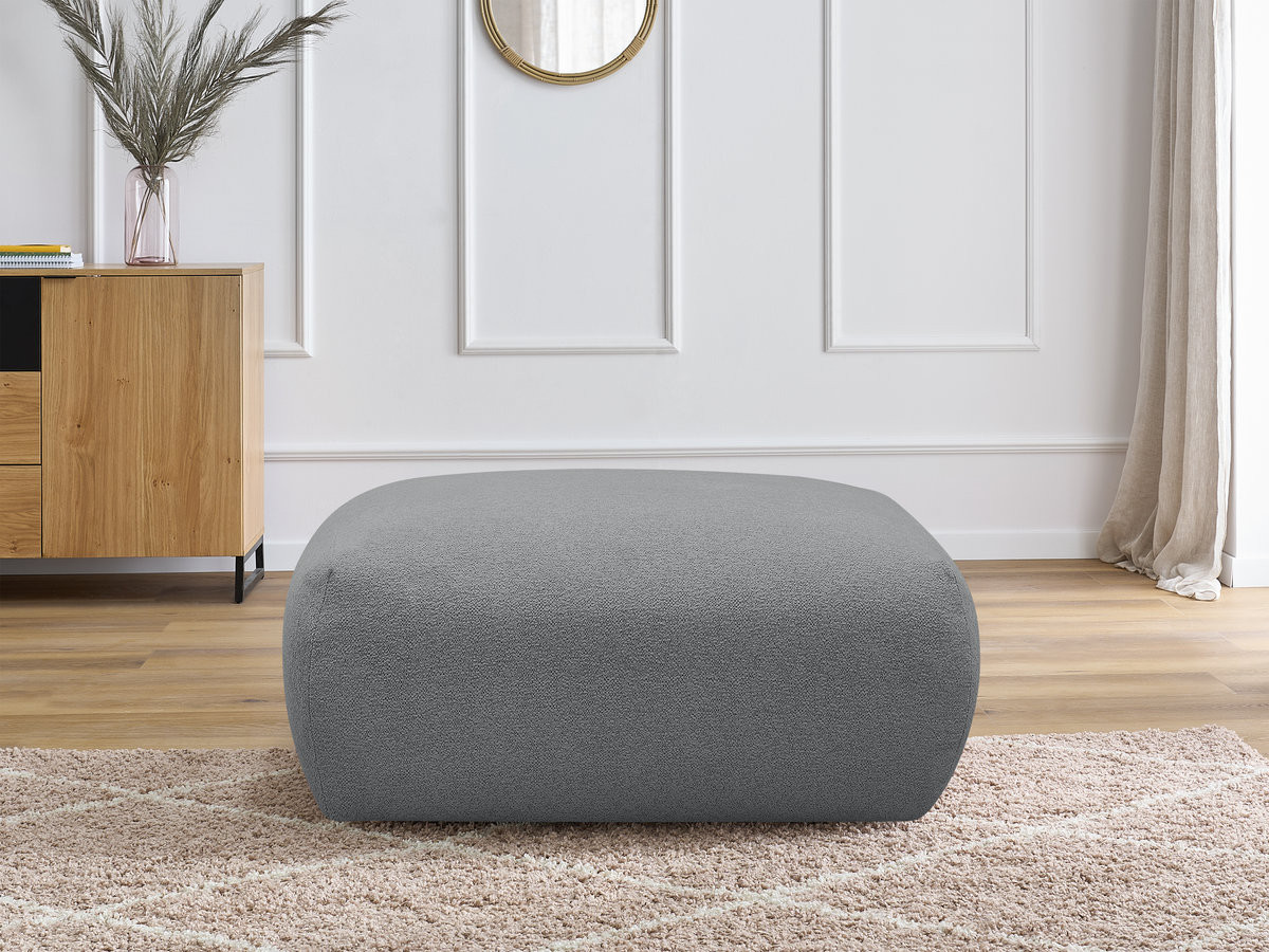 Pouf carré VOLTAIRE tissu chiné