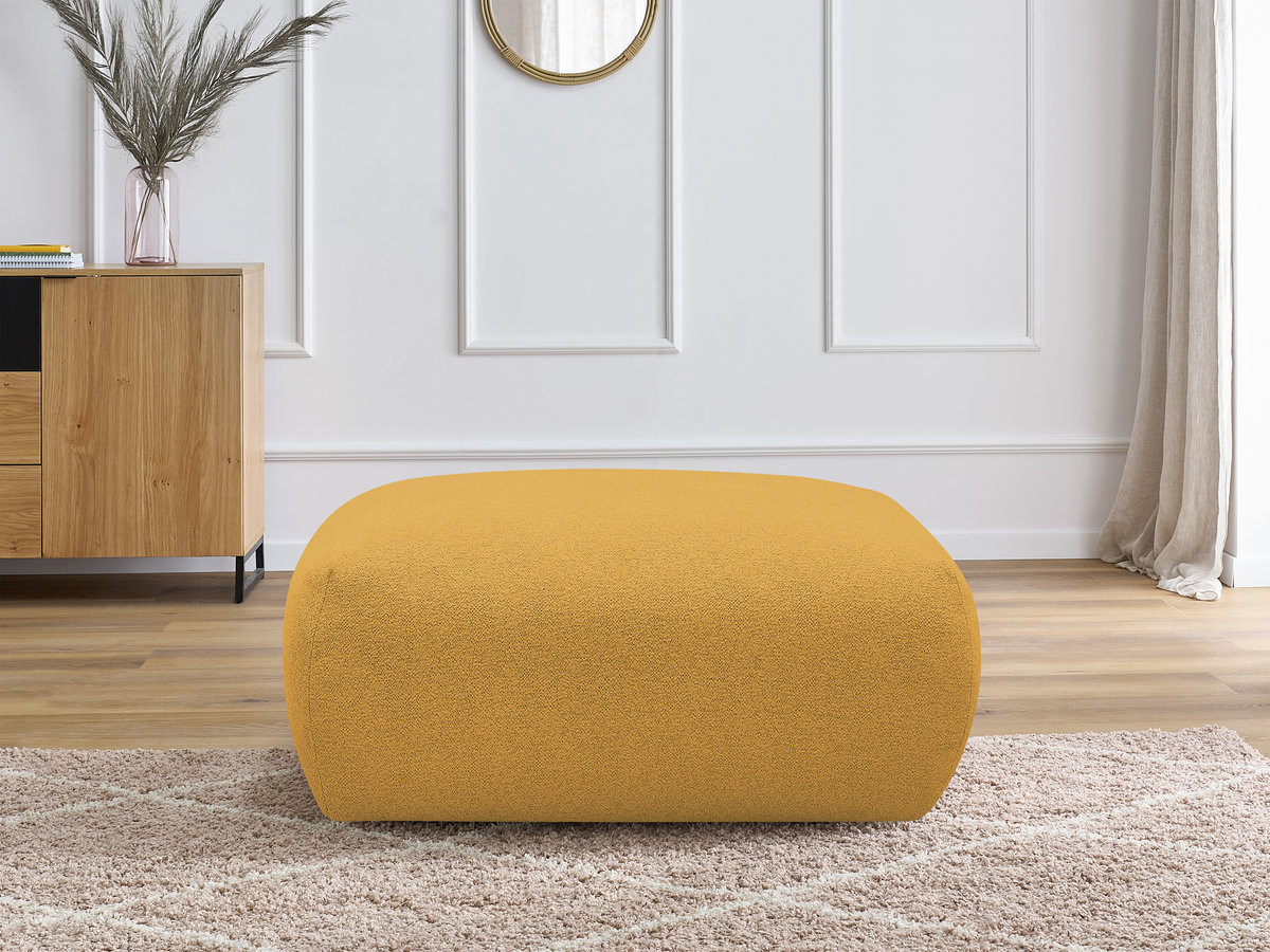 Pouf carré VOLTAIRE tissu chiné