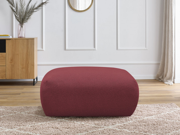 Pouf carré VOLTAIRE tissu chiné