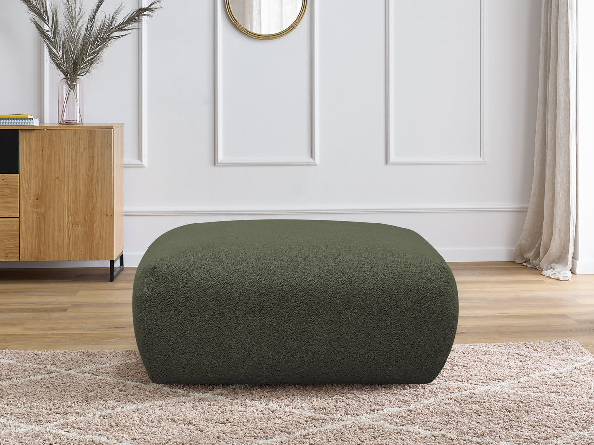 Pouf carré VOLTAIRE tissu chiné