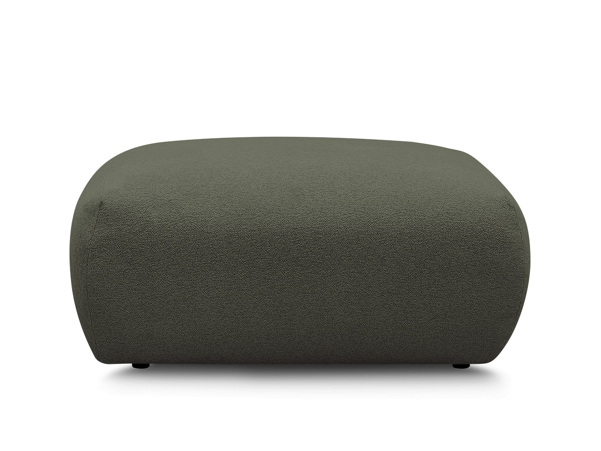 Pouf carré VOLTAIRE chiné vert