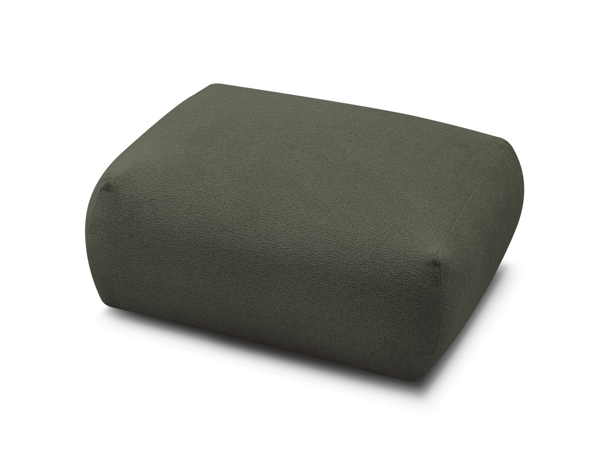 Pouf carré VOLTAIRE chiné vert — vue 4