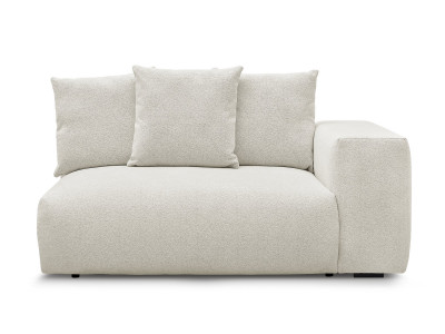 Chauffeuse 2 places avec accoudoir pour canapé modulable VOLTAIRE tissu chiné