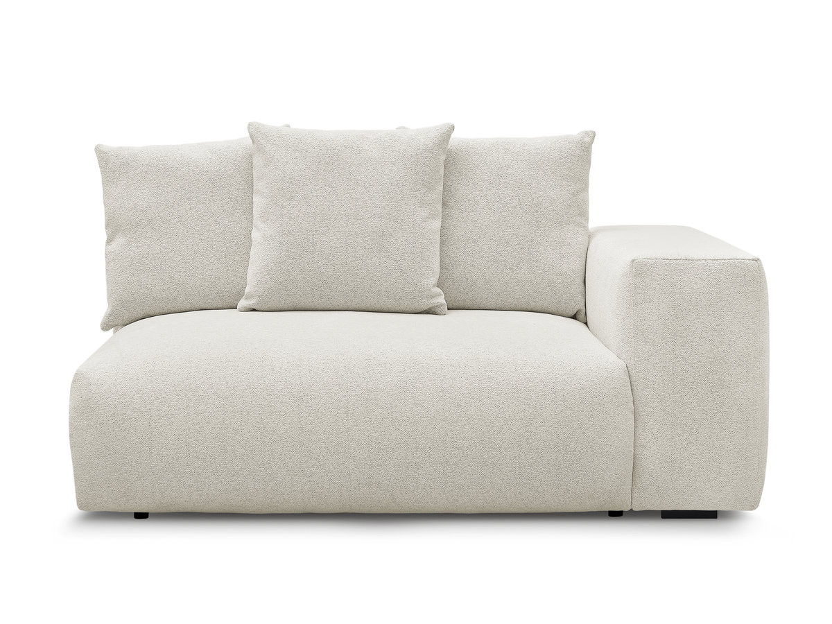 Chauffeuse 2 places avec accoudoir pour canapé modulable VOLTAIRE tissu chiné