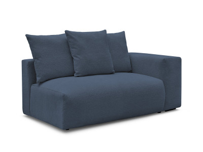 Chauffeuse 2 places avec accoudoir pour canapé modulable VOLTAIRE tissu chiné