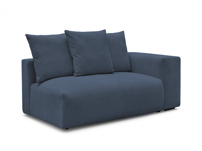Chauffeuse 2 places avec accoudoir pour canapé modulable VOLTAIRE tissu chiné