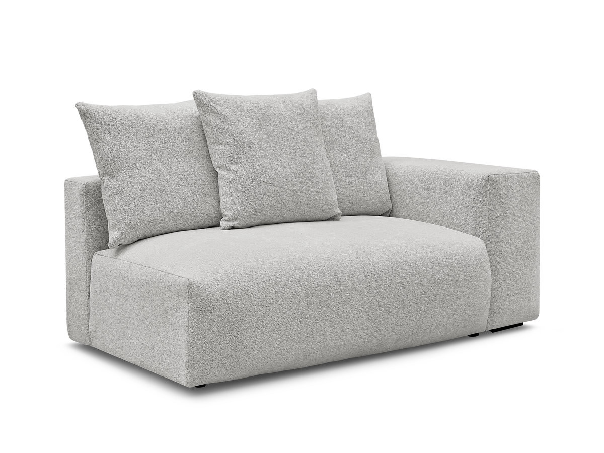 Chauffeuse 2 places avec accoudoir pour canapé modulable VOLTAIRE tissu chiné