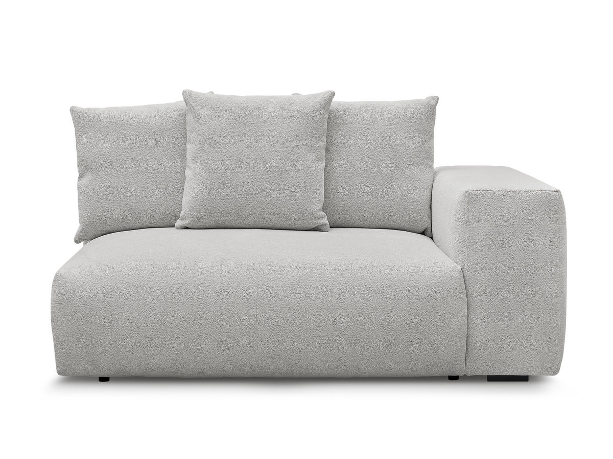 Chauffeuse 2 places avec accoudoir pour canapé modulable VOLTAIRE tissu chiné