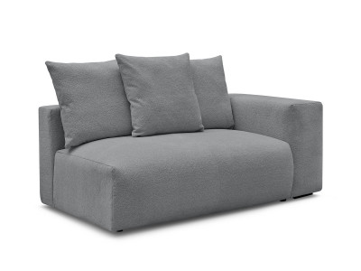 Chauffeuse 2 places avec accoudoir pour canapé modulable VOLTAIRE tissu chiné