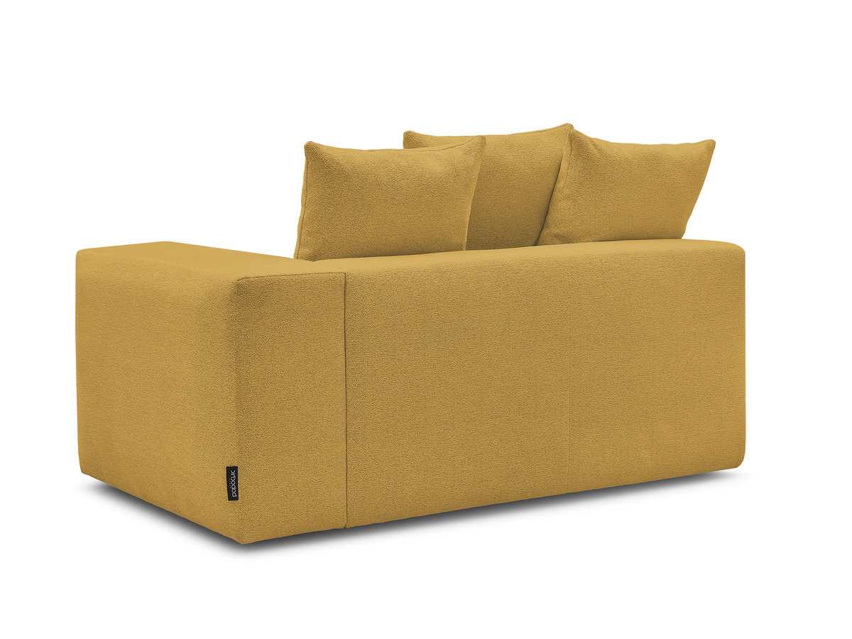 Chauffeuse 2 places avec accoudoir pour canapé modulable VOLTAIRE chiné jaune — vue 6