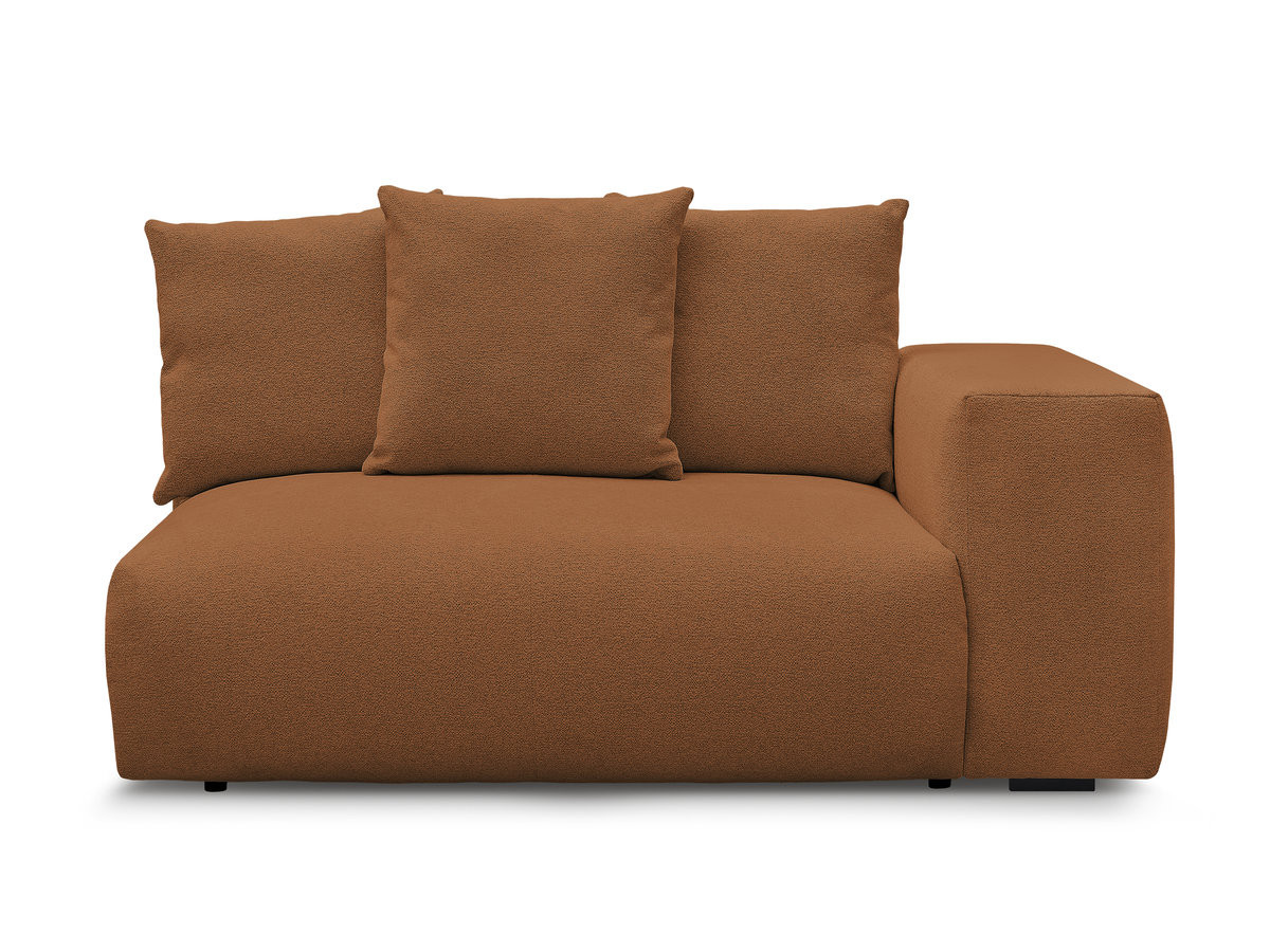 Chauffeuse 2 places avec accoudoir pour canapé modulable VOLTAIRE chiné orange — vue 4