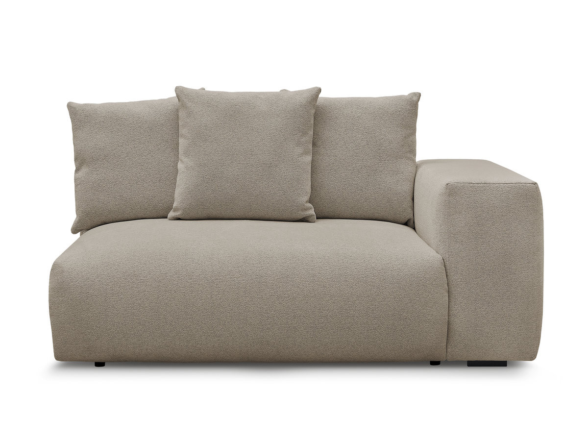 Chauffeuse 2 places avec accoudoir pour canapé modulable VOLTAIRE tissu chiné