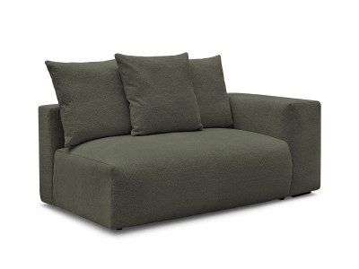 Chauffeuse 2 places avec accoudoir pour canapé modulable VOLTAIRE tissu chiné