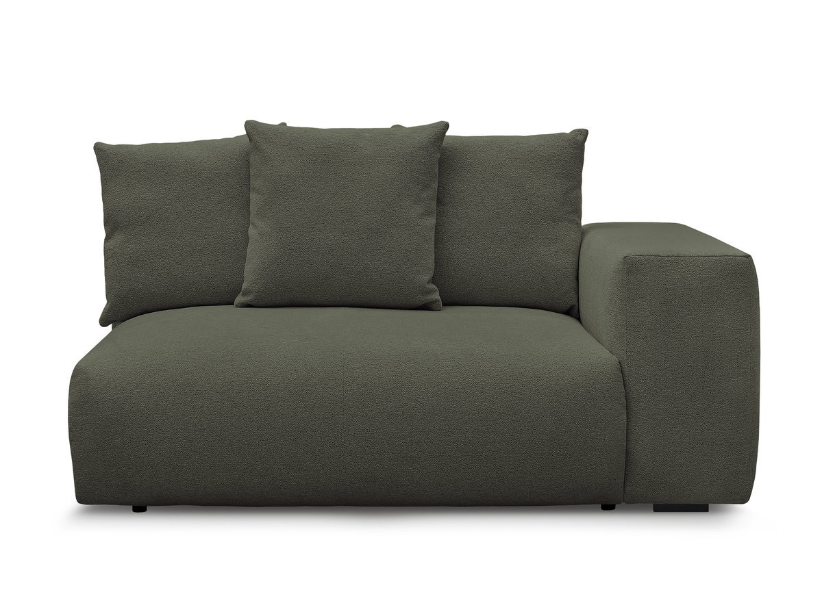 Chauffeuse 2 places avec accoudoir pour canapé modulable VOLTAIRE tissu chiné