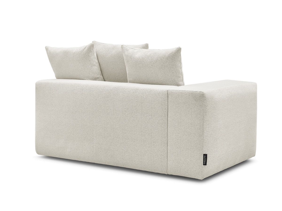 Chauffeuse 2 places avec accoudoir pour canapé modulable VOLTAIRE tissu chiné