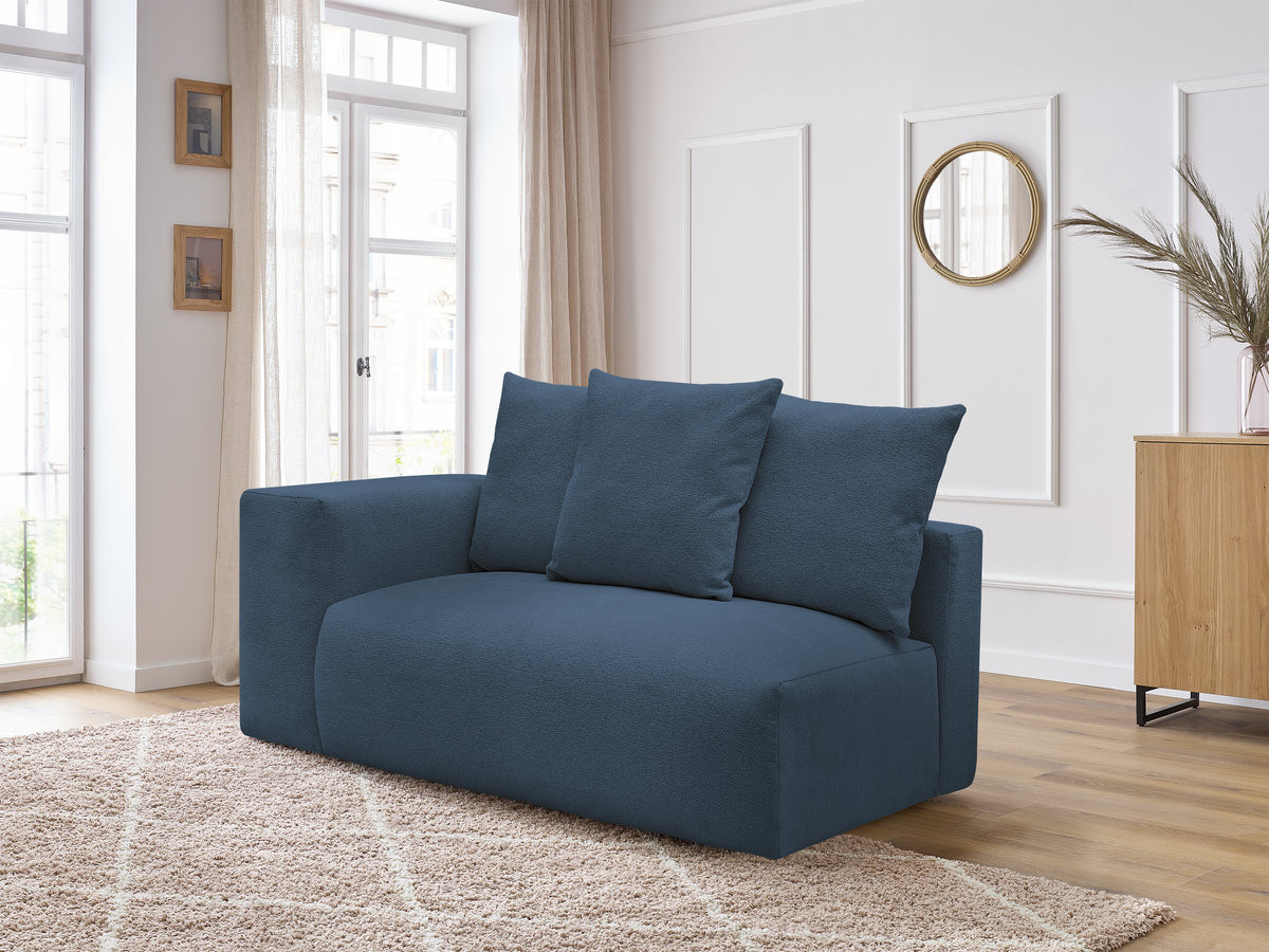 Chauffeuse 2 places avec accoudoir pour canapé modulable VOLTAIRE tissu chiné