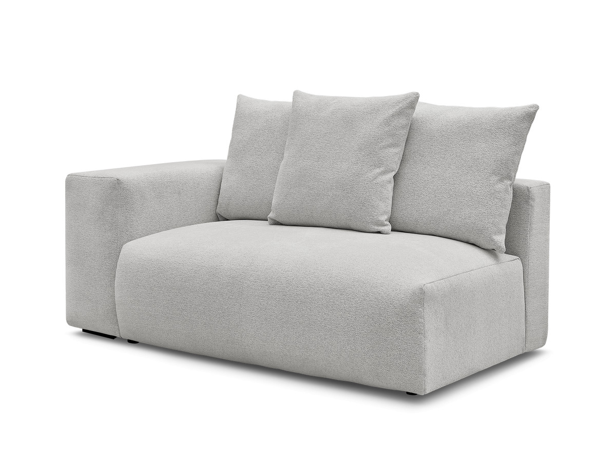 Chauffeuse 2 places avec accoudoir pour canapé modulable VOLTAIRE tissu chiné
