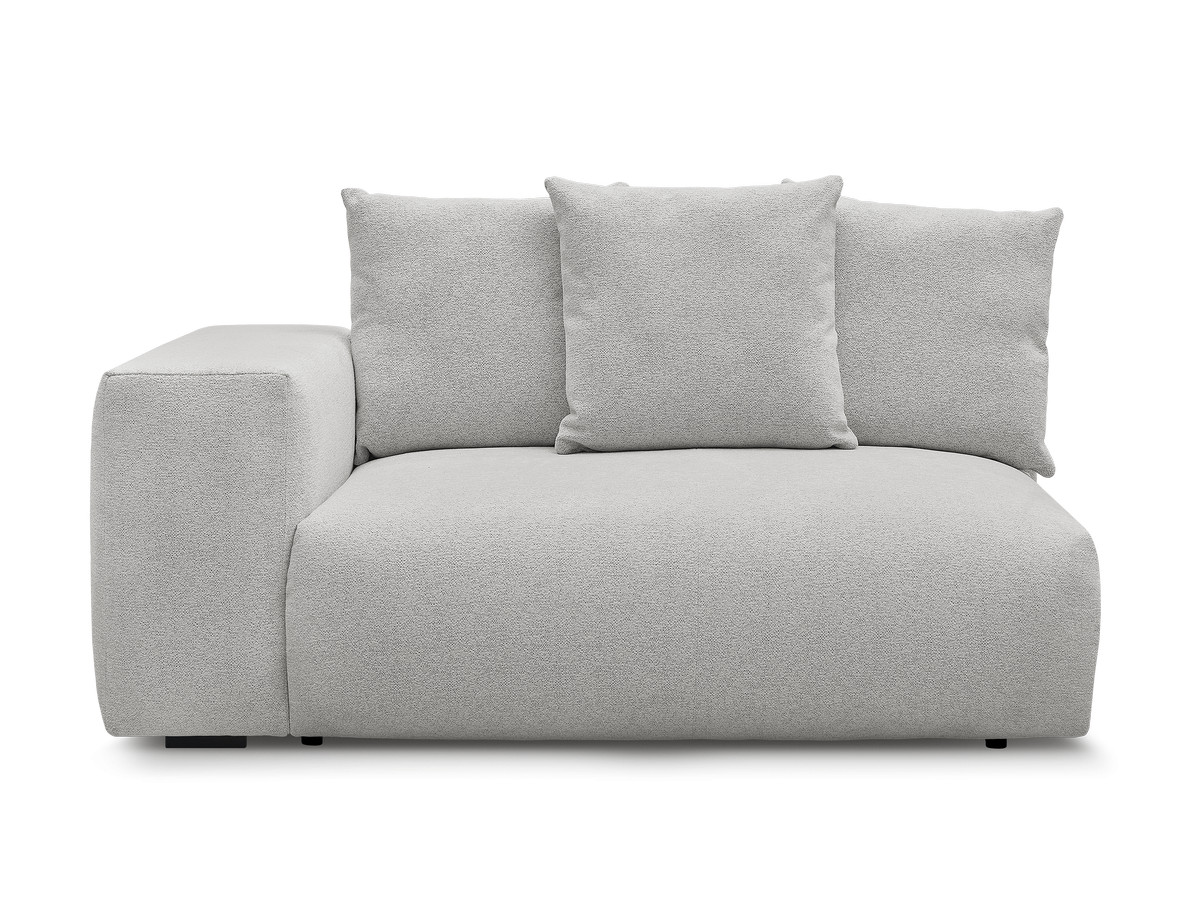 Chauffeuse 2 places avec accoudoir pour canapé modulable VOLTAIRE tissu chiné