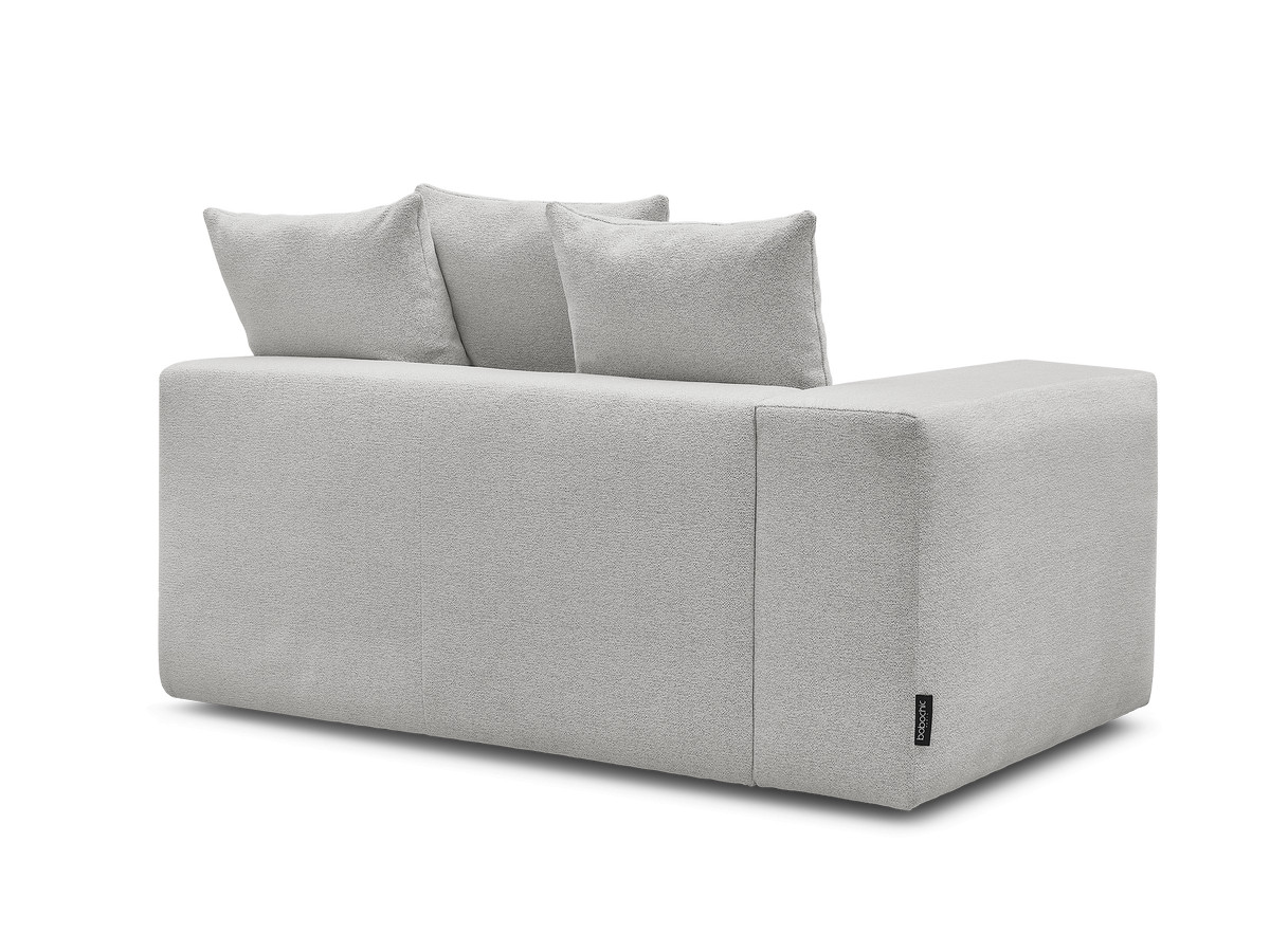 Chauffeuse 2 places avec accoudoir pour canapé modulable VOLTAIRE tissu chiné
