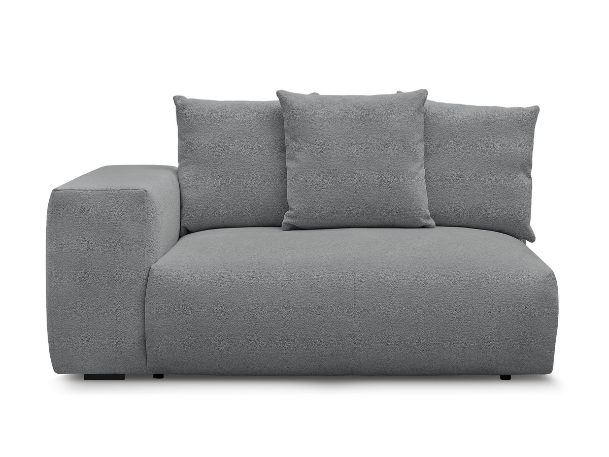 Chauffeuse 2 places avec accoudoir pour canapé modulable VOLTAIRE tissu chiné