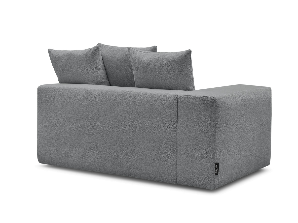 Chauffeuse 2 places avec accoudoir pour canapé modulable VOLTAIRE tissu chiné