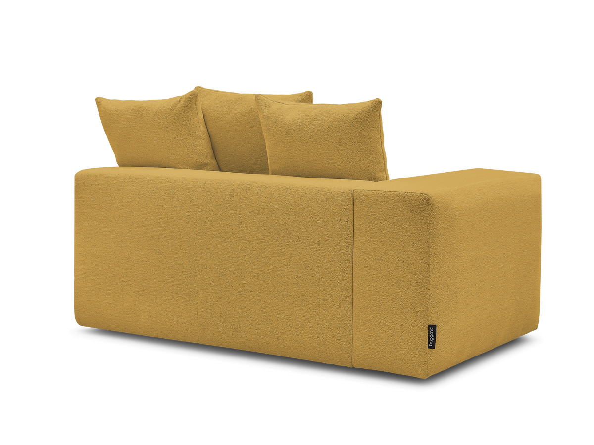 Chauffeuse 2 places avec accoudoir pour canapé modulable VOLTAIRE tissu chiné