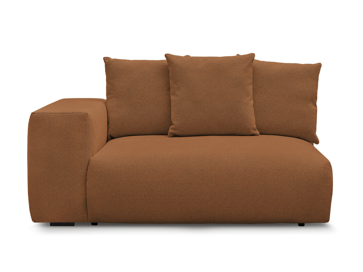 Chauffeuse 2 places avec accoudoir pour canapé modulable VOLTAIRE tissu chiné