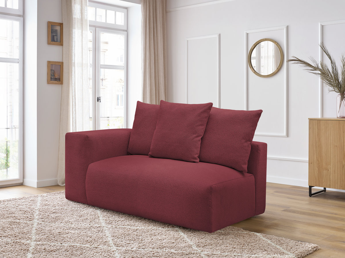 Chauffeuse 2 places avec accoudoir pour canapé modulable VOLTAIRE tissu chiné