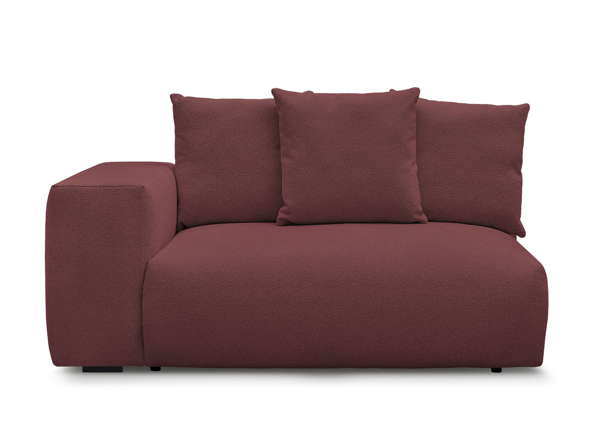 Chauffeuse 2 places avec accoudoir pour canapé modulable VOLTAIRE tissu chiné