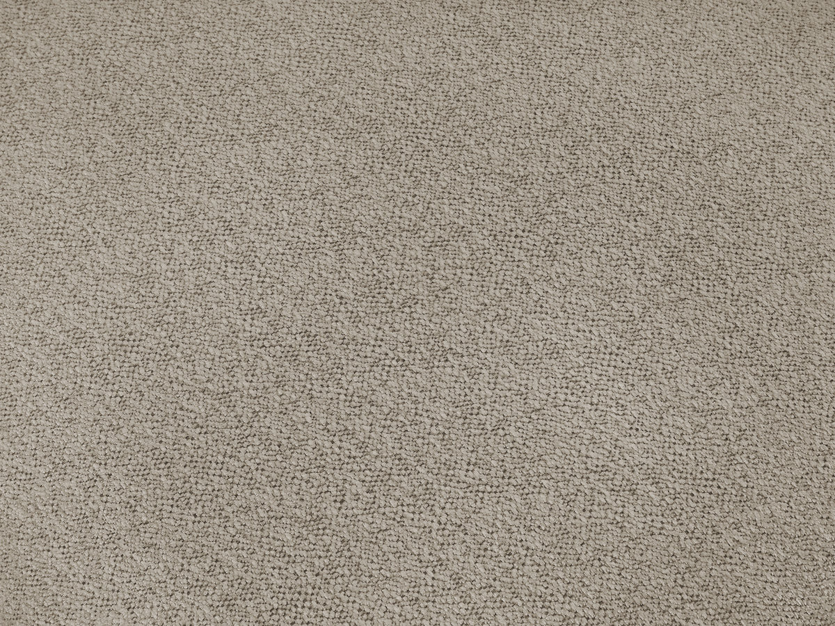 Chauffeuse 2 places avec accoudoir pour canapé modulable VOLTAIRE tissu chiné taupe angle gauche BOBOCHIC 2 places