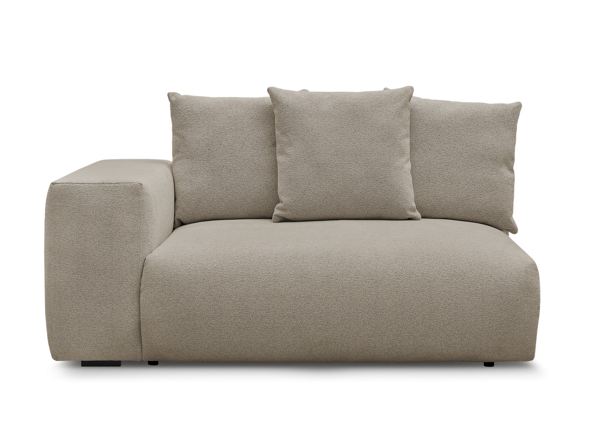 Chauffeuse 2 places avec accoudoir pour canapé modulable VOLTAIRE tissu chiné