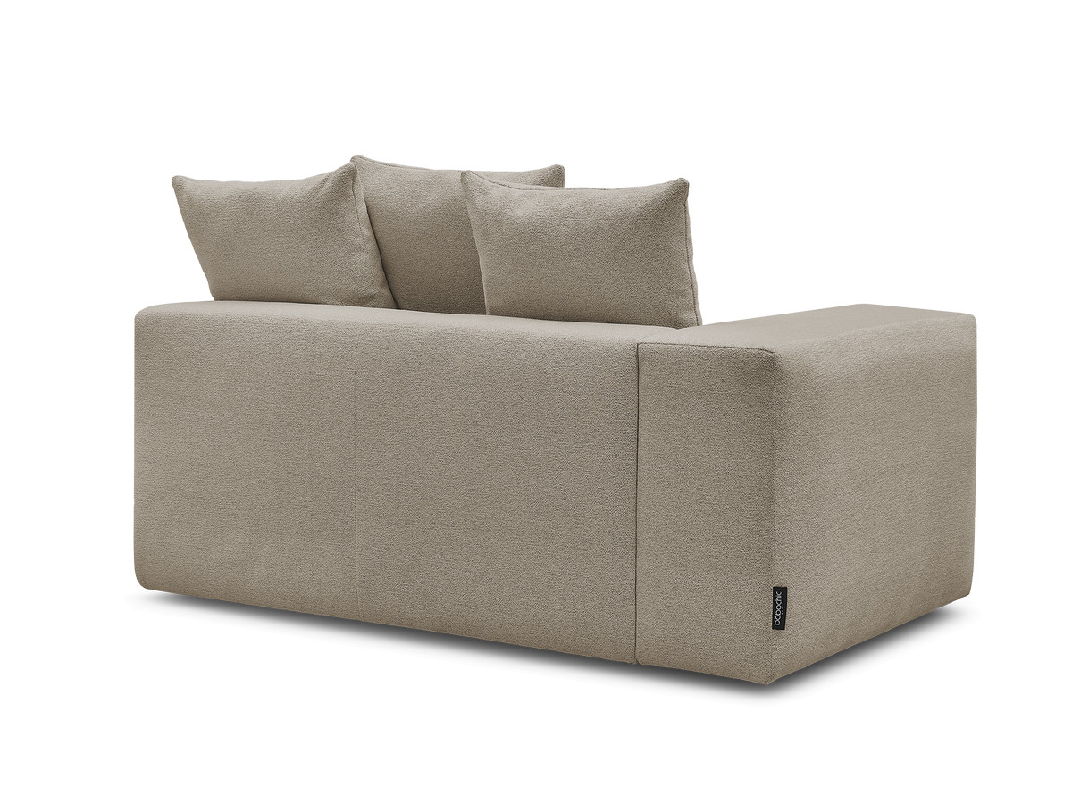 Chauffeuse 2 places avec accoudoir pour canapé modulable VOLTAIRE tissu chiné