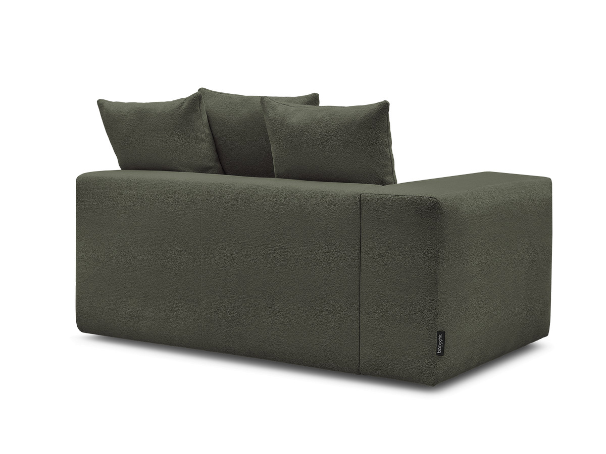 Chauffeuse 2 places avec accoudoir pour canapé modulable VOLTAIRE tissu chiné