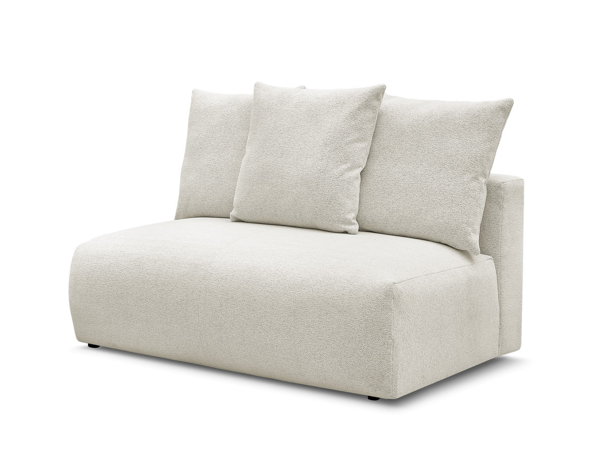 Chauffeuse 2 places sans accoudoir pour canapé modulable VOLTAIRE tissu chiné