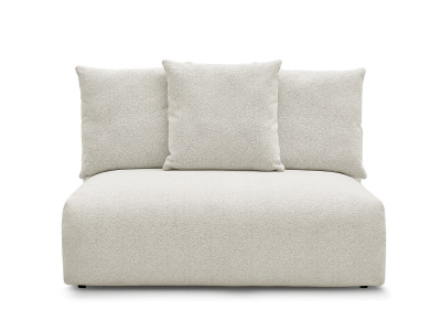 Chauffeuse 2 places sans accoudoir pour canapé modulable VOLTAIRE tissu chiné