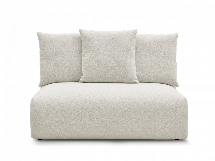 Chauffeuse 2 places sans accoudoir pour canapé modulable VOLTAIRE tissu chiné