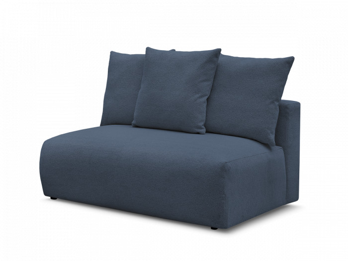 Chauffeuse 2 places sans accoudoir pour canapé modulable VOLTAIRE tissu chiné