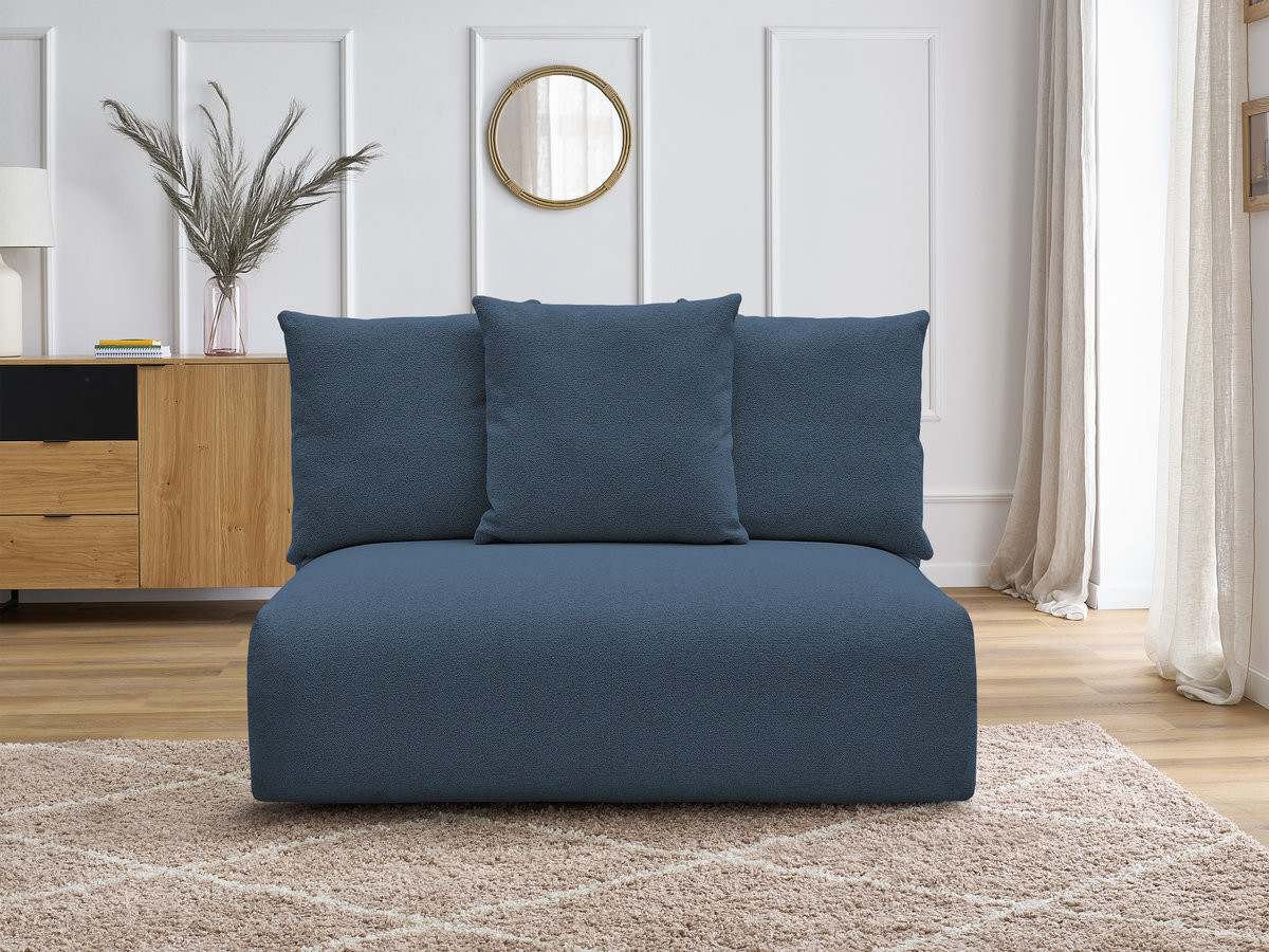 Chauffeuse 2 places sans accoudoir pour canapé modulable VOLTAIRE tissu chiné