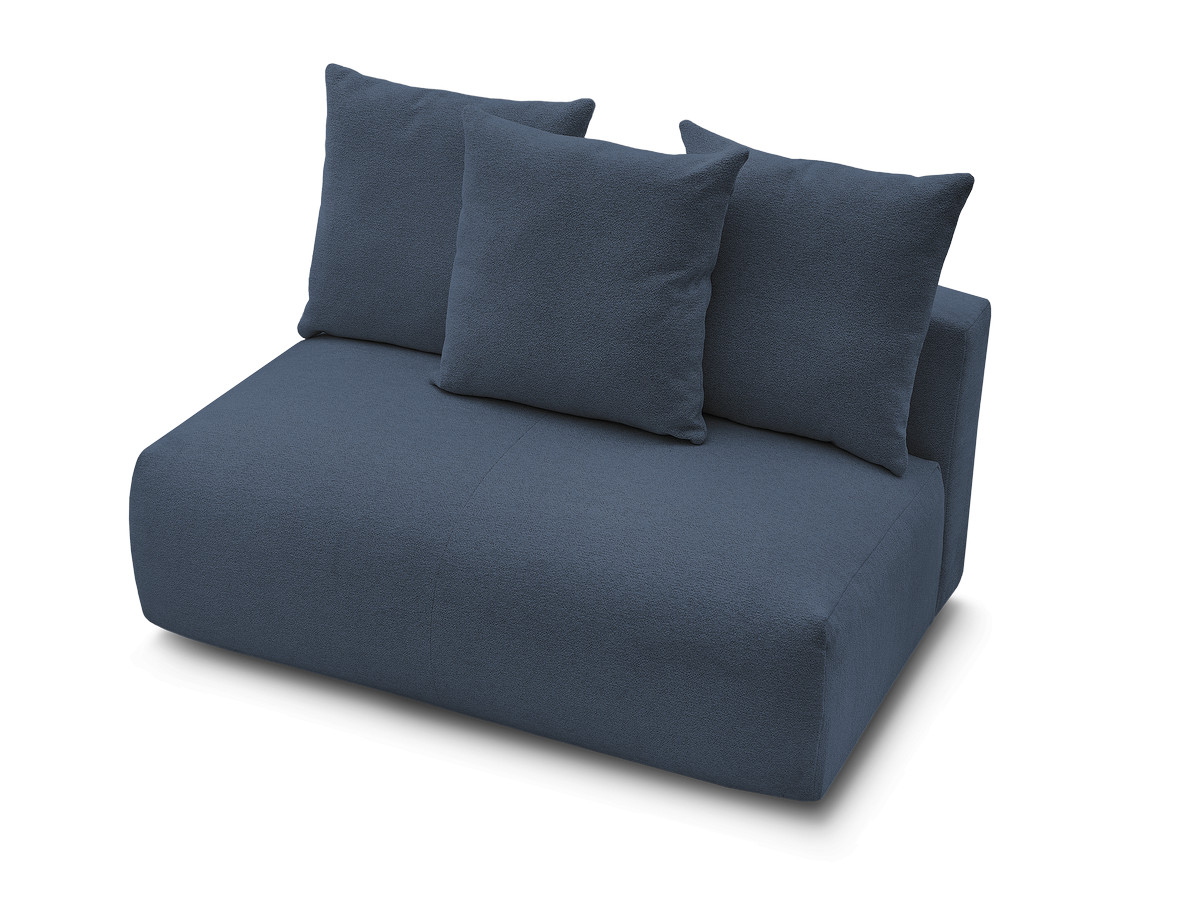 Chauffeuse 2 places sans accoudoir pour canapé modulable VOLTAIRE tissu chiné