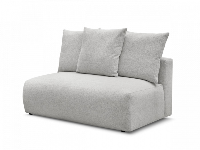 Chauffeuse 2 places sans accoudoir pour canapé modulable VOLTAIRE tissu chiné