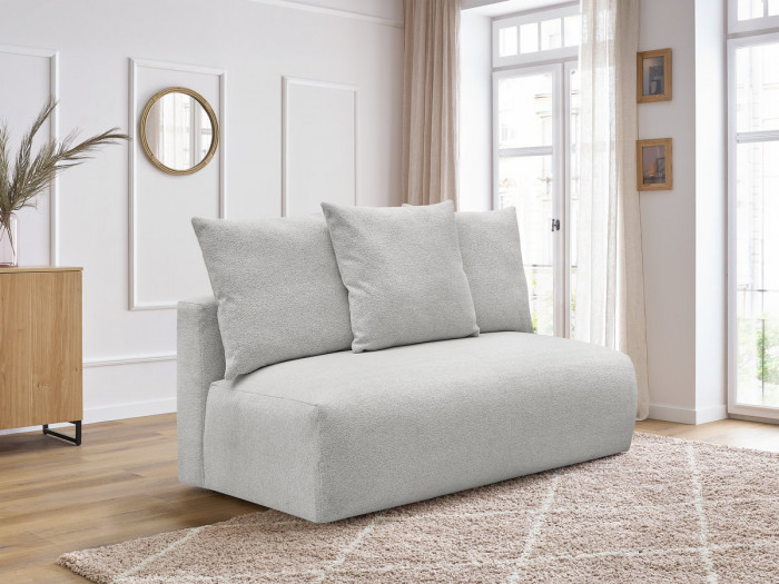 Chauffeuse 2 places sans accoudoir pour canapé modulable VOLTAIRE tissu chiné