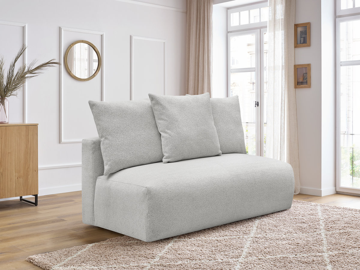 Chauffeuse 2 places sans accoudoir pour canapé modulable VOLTAIRE tissu chiné