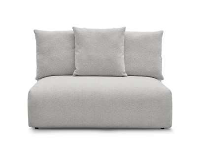 Chauffeuse 2 places sans accoudoir pour canapé modulable VOLTAIRE tissu chiné